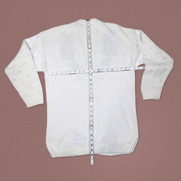 Vintage Floral Grandma Cardigan Oversized Sweater Capacity Size Small - Picture 4 of 4